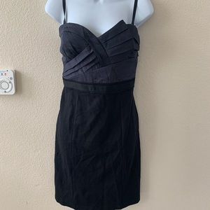 BCBG- Black strapless dress